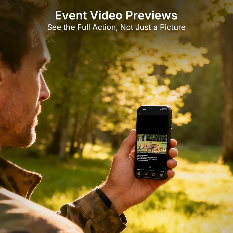 GardePro X20 Cellular Trail Camera, 1296P Video & 48MP Photo, Video Preview, No Glow IR, 110° Wide View, Verizon AT&T, Pre-Installed SIM Card, Shared Data Plan & Camera Sharing for Wildlife - Image 2